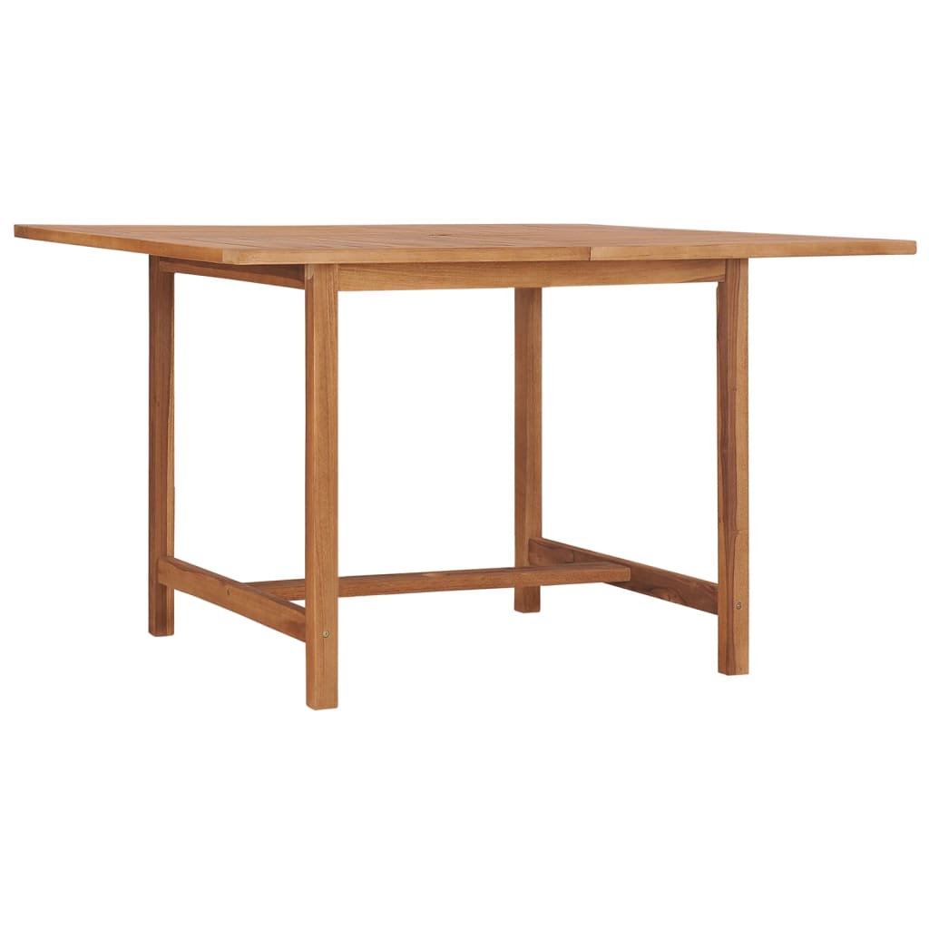 Garden Dining Table 110x110x75 cm Solid Wood Teak - Discount Dealers
