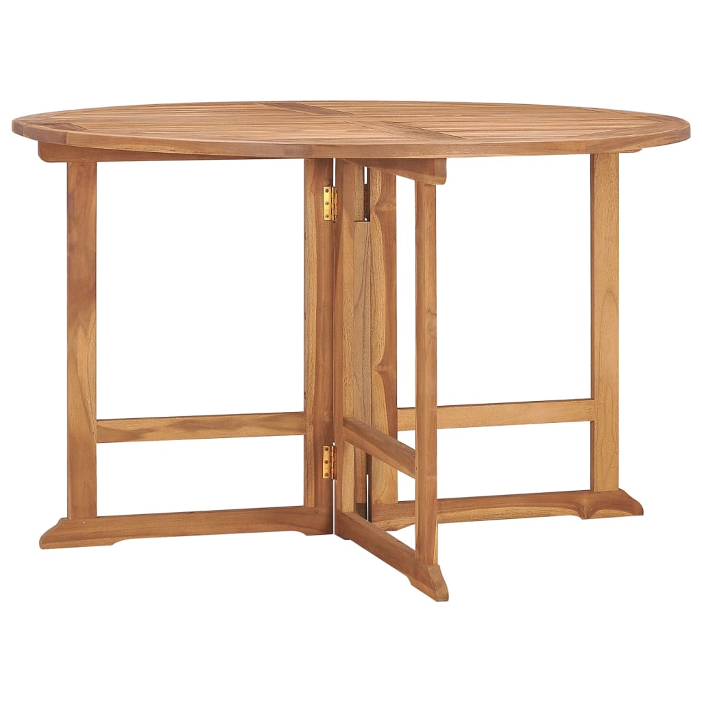Folding Garden Dining Table Ã ̃110x75 cm Solid Wood Teak - The Home Maker