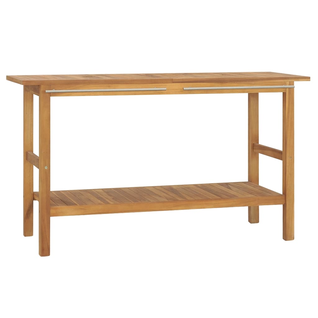 Bathroom Vanity Cabinet Solid Wood Teak 132x45x75 cm - Discount Dealers
