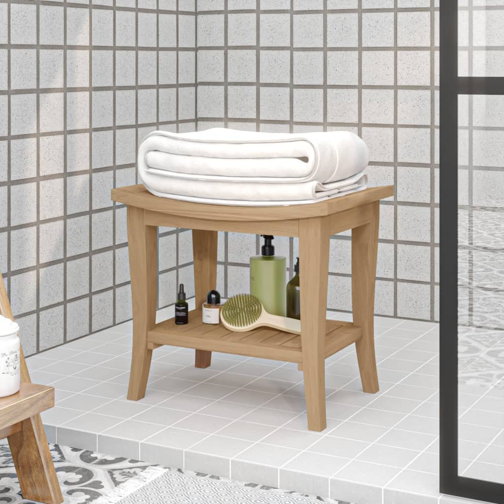 Bathroom Side Table 50x35x45 cm Solid Wood Teak - Style and Chic