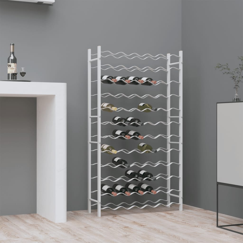 Wine Rack for 72 Bottles White Metal - Unbeatable Bargains
