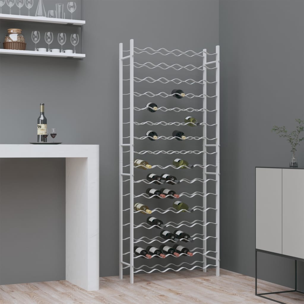 Wine Rack for 96 Bottles White Metal - Casper Homes