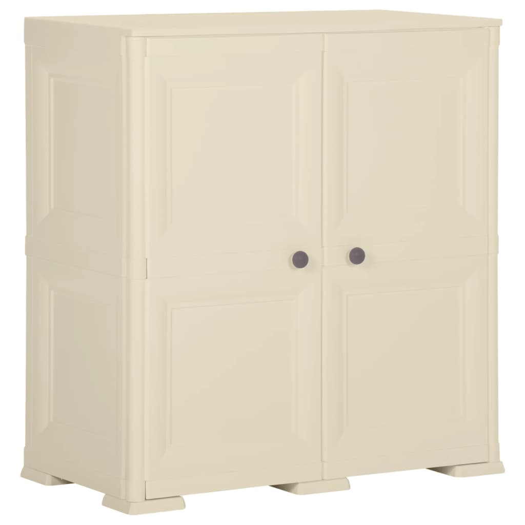 Plastic Cabinet 79x43x85.5 cm Wood Design Angora White - Casper Homes