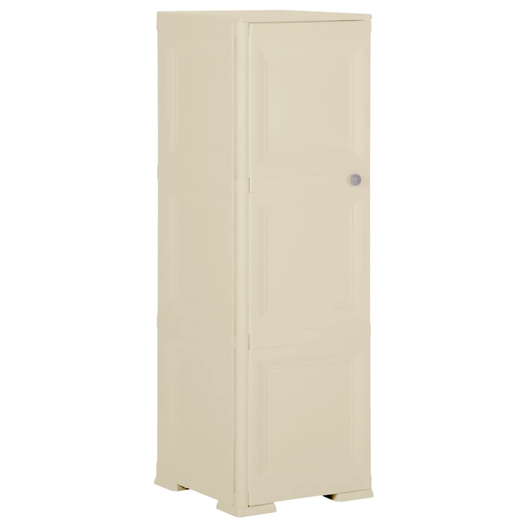 Plastic Cabinet 40x43x125 cm Wood Design Angora White - Design Hut