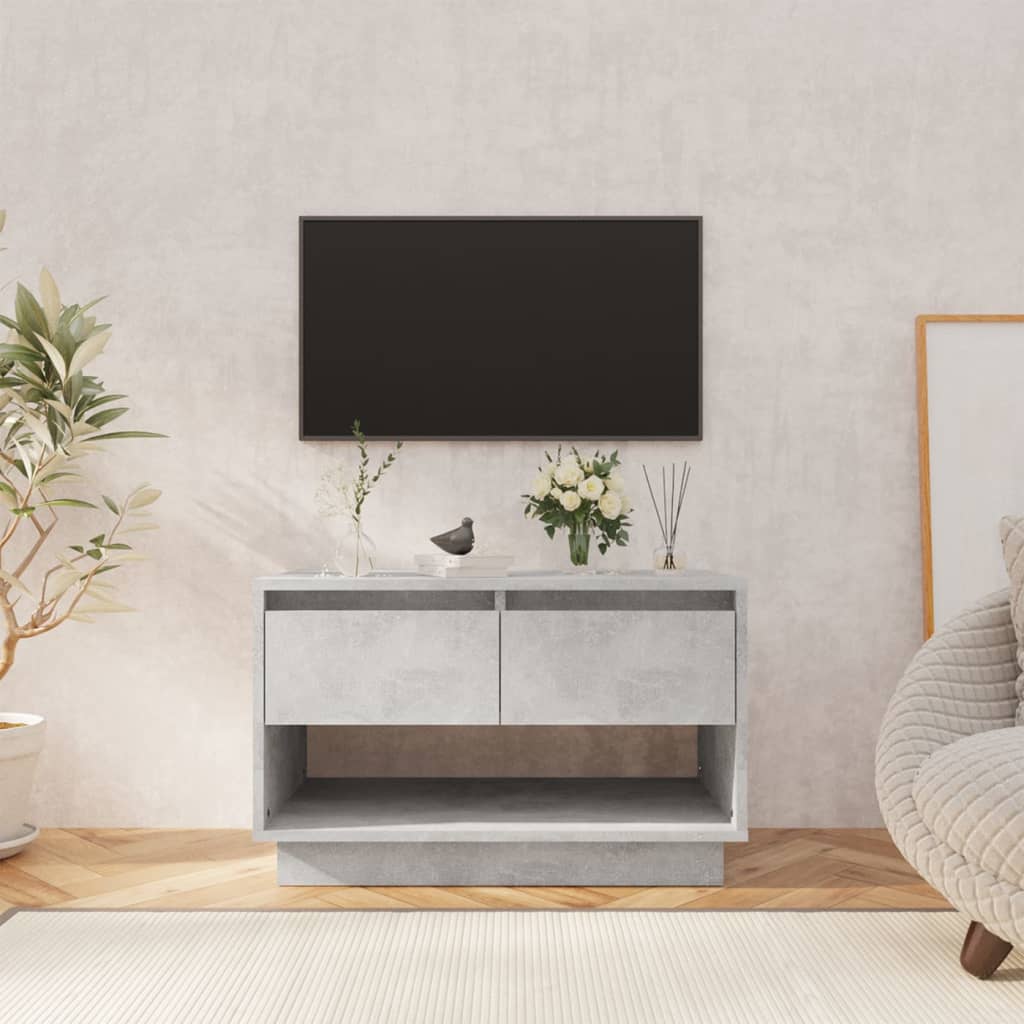 TV Cabinet Concrete Grey 70x41x44 cm Engineered Wood - Merkel Designers