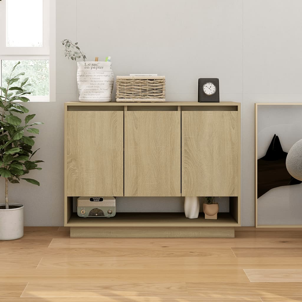 Sideboard Sonoma Oak 97x31x75 cm Engineered Wood - Style and Chic