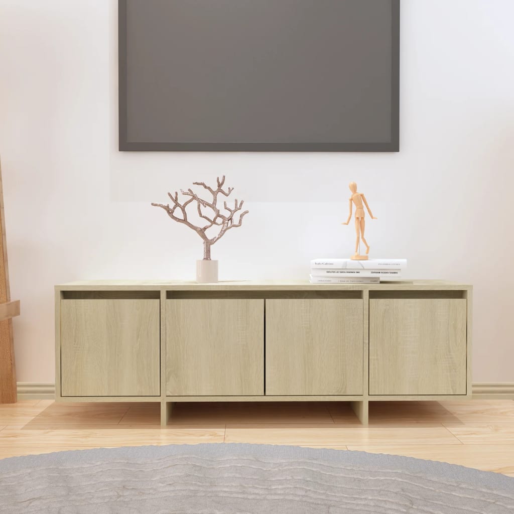 TV Cabinet Sonoma Oak 120x30x40.5 cm Engineered Wood - Discount Dealers