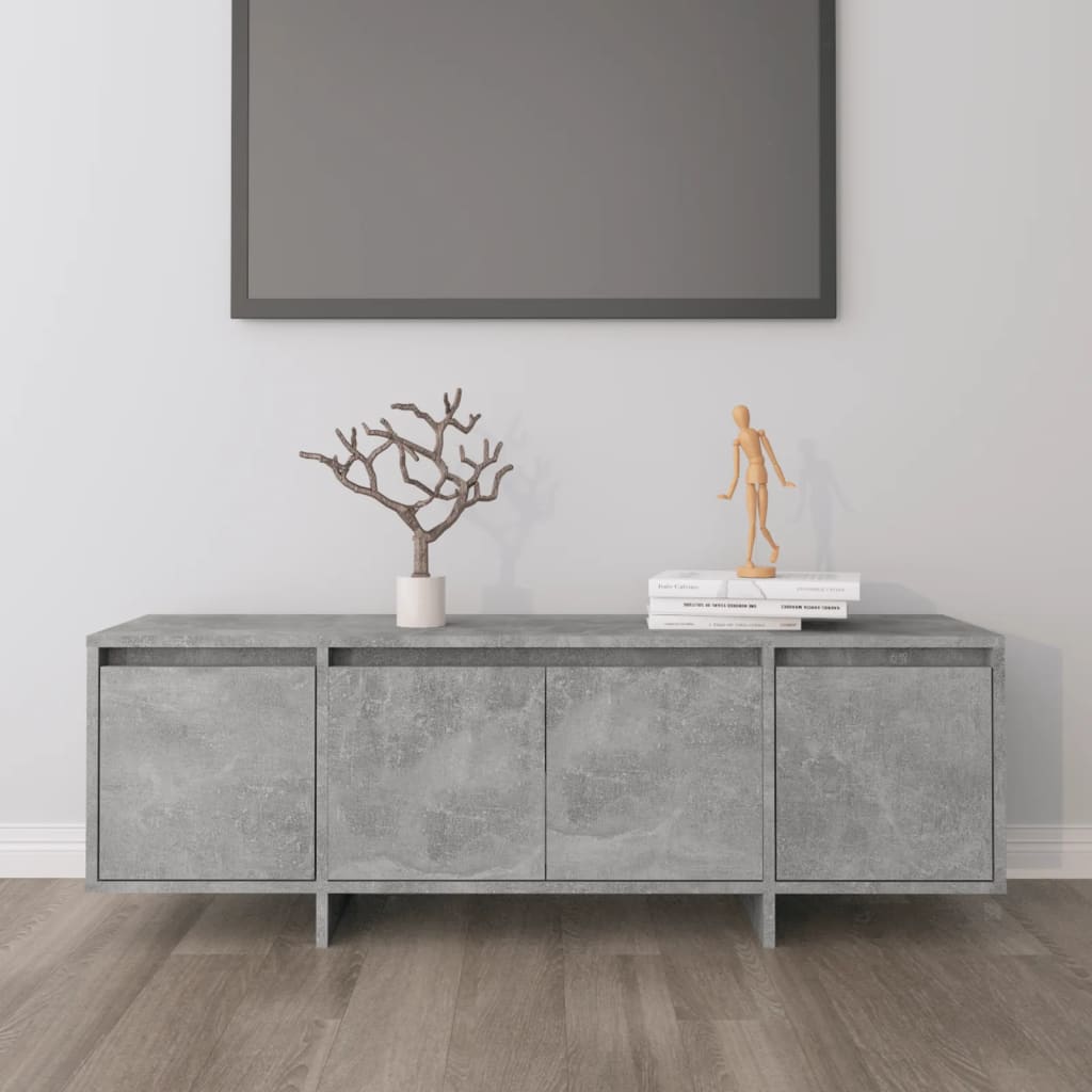 TV Cabinet Concrete Grey 120x30x40.5 cm Engineered Wood - Millennium Furniture