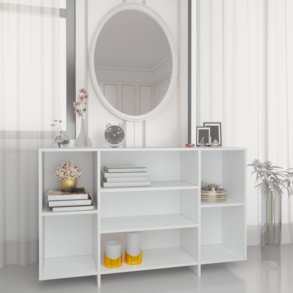 Sideboard White 120x30x75 cm Engineered Wood - Direct Imports