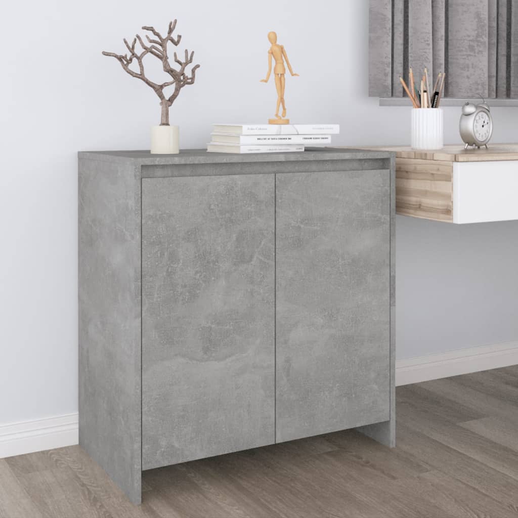 Sideboard Concrete Grey 70x41x75 cm Engineered Wood - Merlin Deals