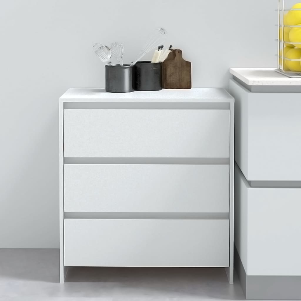 Sideboard White 70x41x75 cm Engineered Wood - Direct Imports