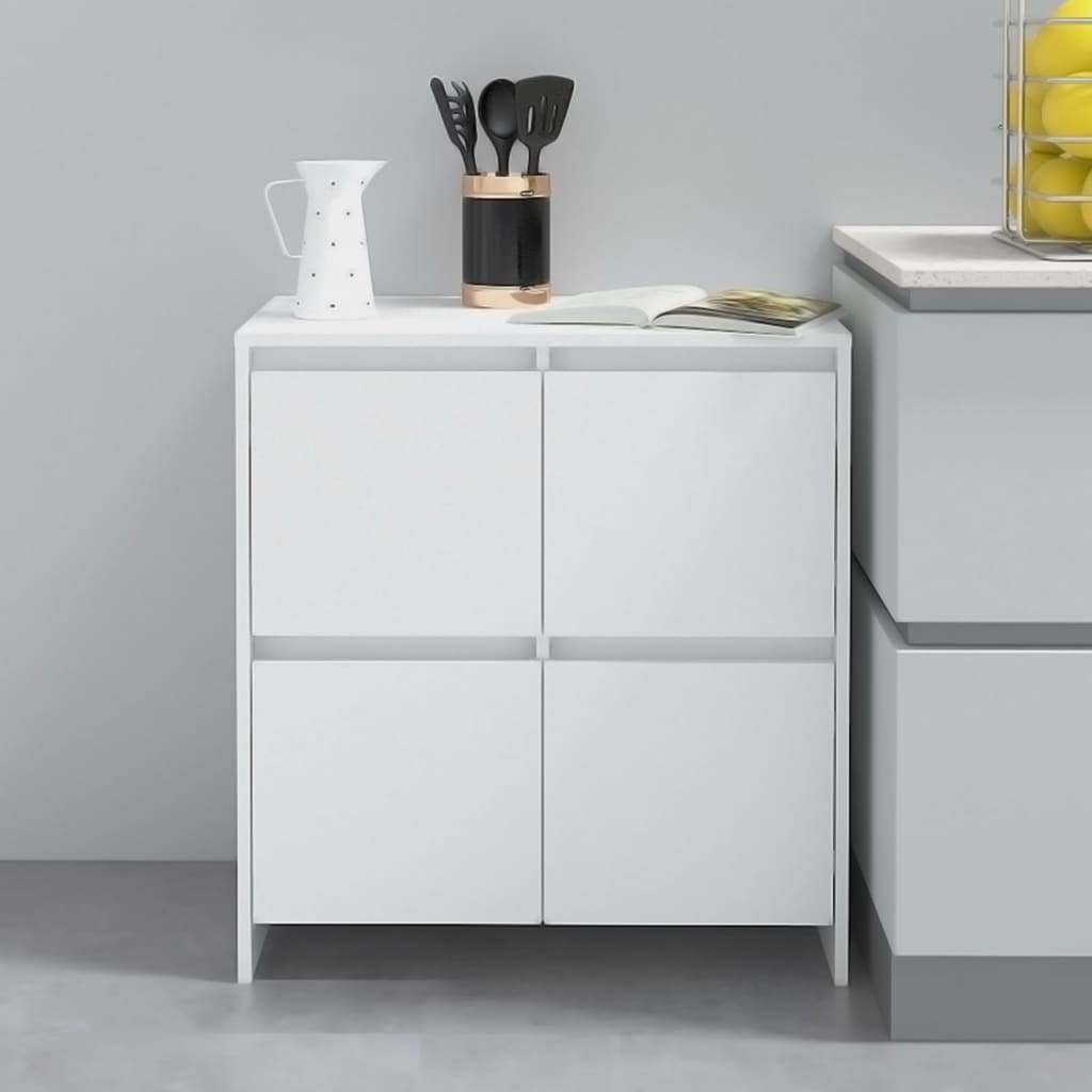 Sideboard White 70x41x75 cm Engineered Wood - Discount Dealers