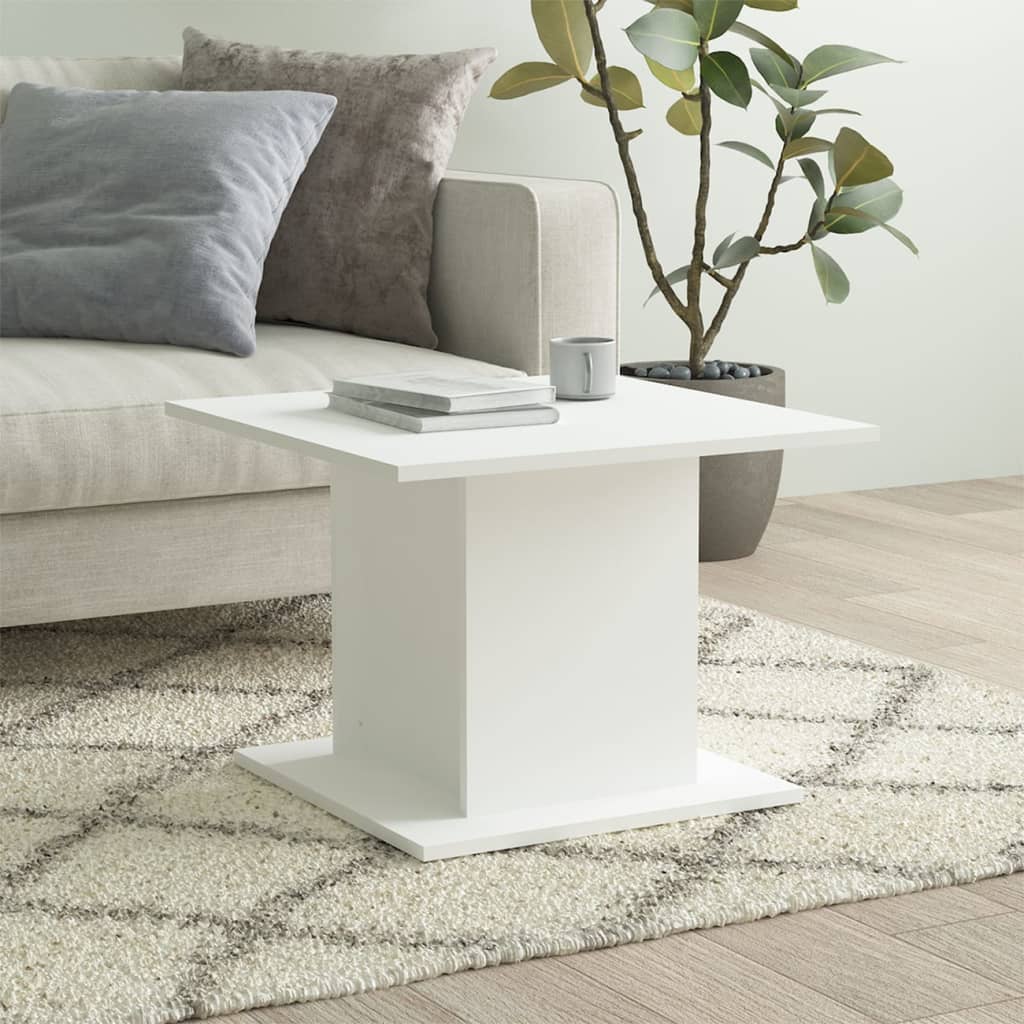 Coffee Table White 55.5x55.5x40 cm Engineered Wood - Sid & Sam