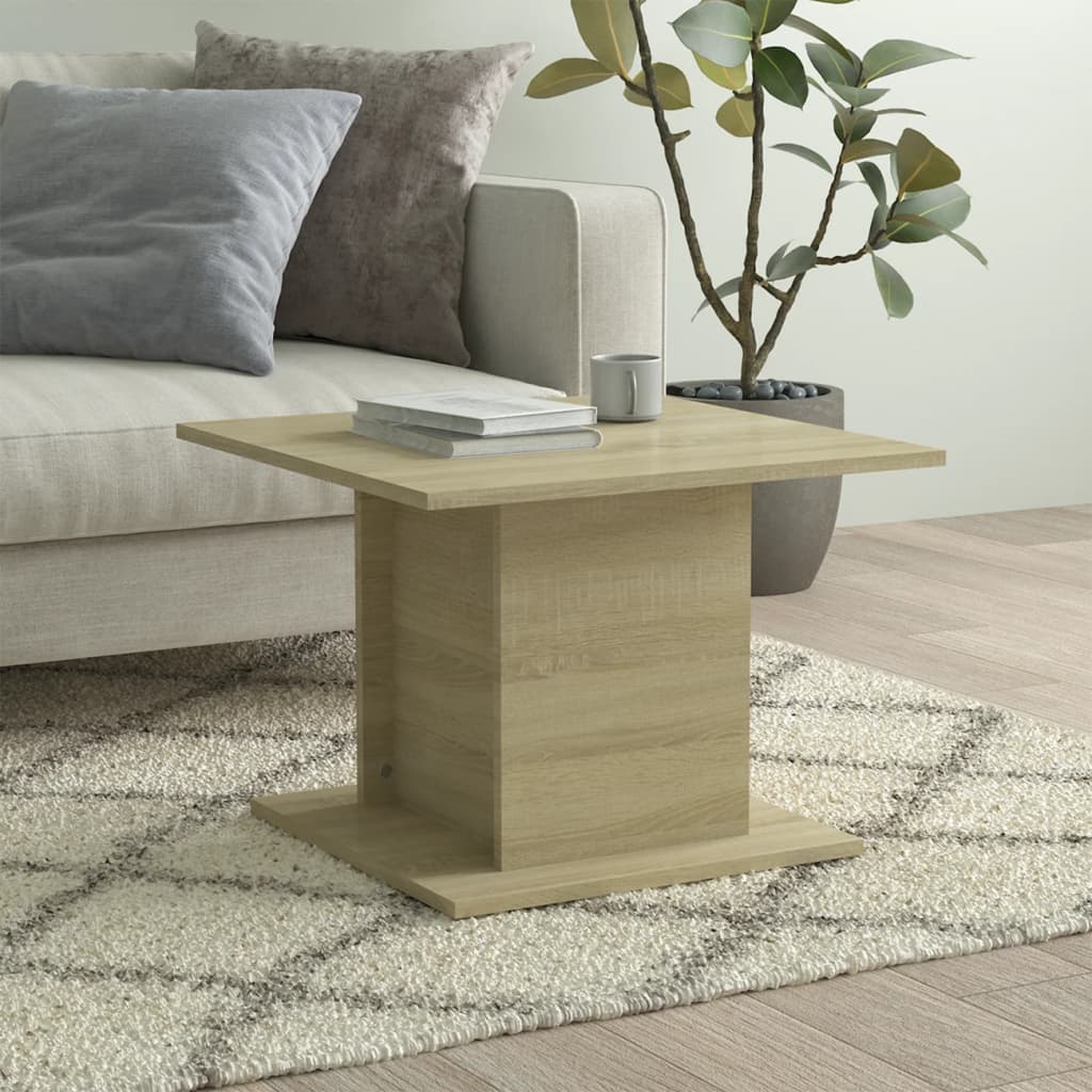 Coffee Table Sonoma Oak 55.5x55.5x40 cm Engineered Wood - Casper Homes