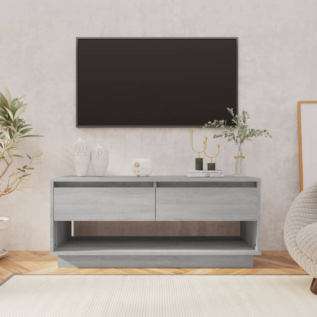 TV Cabinet Grey Sonoma 102x41x44 cm Engineered Wood - Sid & Sam