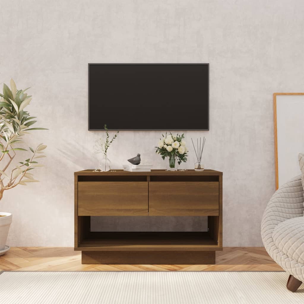 TV Cabinet Brown Oak 70x41x44 cm Engineered Wood - Direct Imports