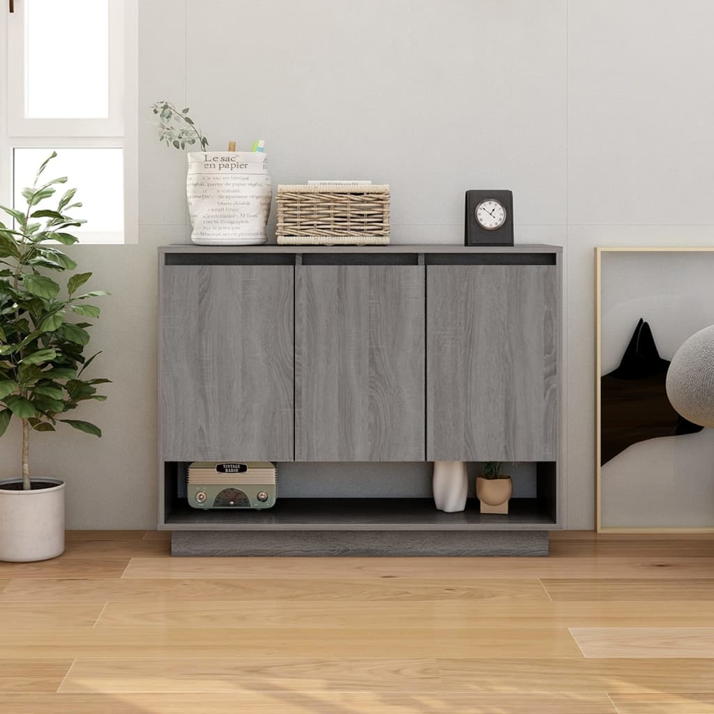 Sideboard Grey Sonoma 97x31x75 cm Engineered Wood - Direct Imports