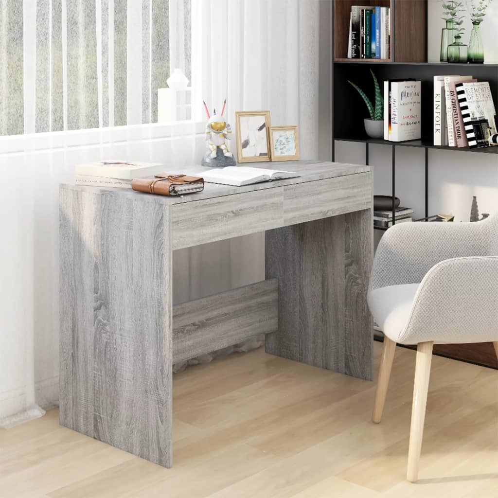 Desk Grey Sonoma 101x50x76.5 cm Engineered Wood - All Things Good