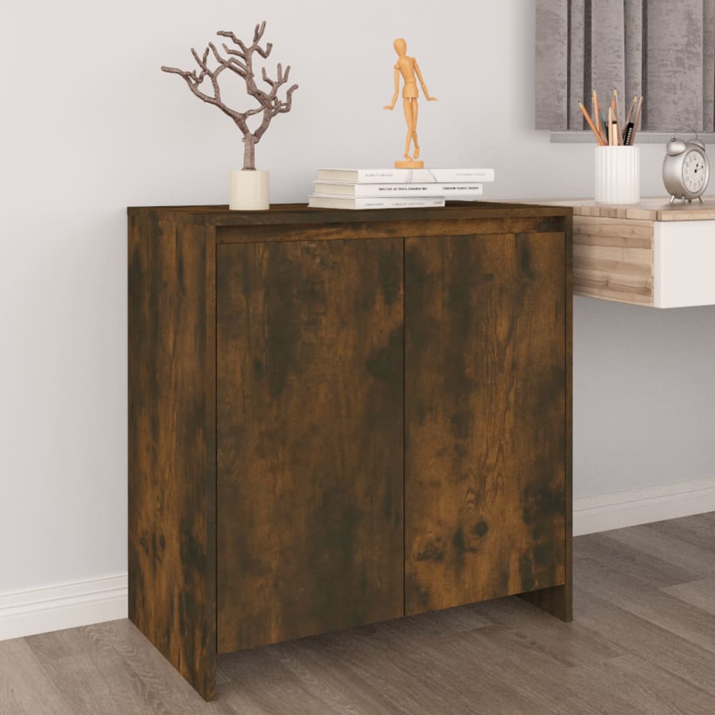 Sideboard Smoked Oak 70x41x75 cm Engineered Wood - All Things Good