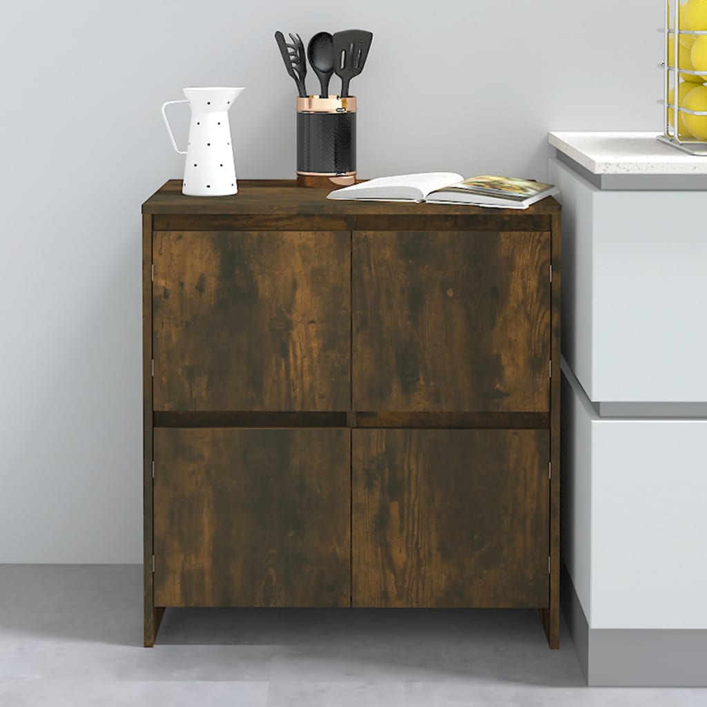 Sideboard Smoked Oak 70x41x75 cm Engineered Wood - Merlin Deals