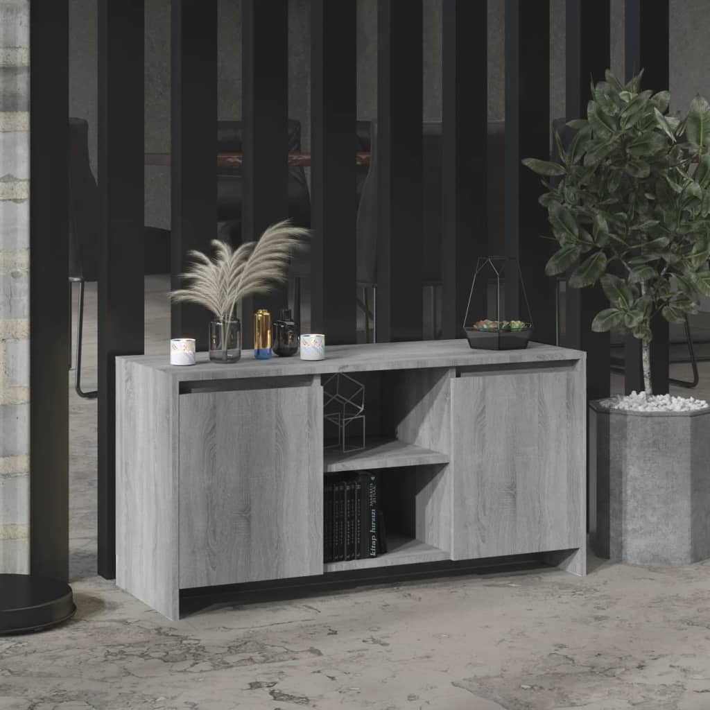TV Cabinet Grey Sonoma 102x37.5x52.5 cm Engineered Wood - Direct Imports