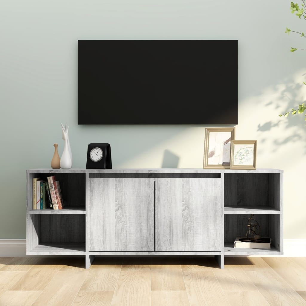 TV Cabinet Grey Sonoma 130x35x50 cm Engineered Wood - Direct Imports