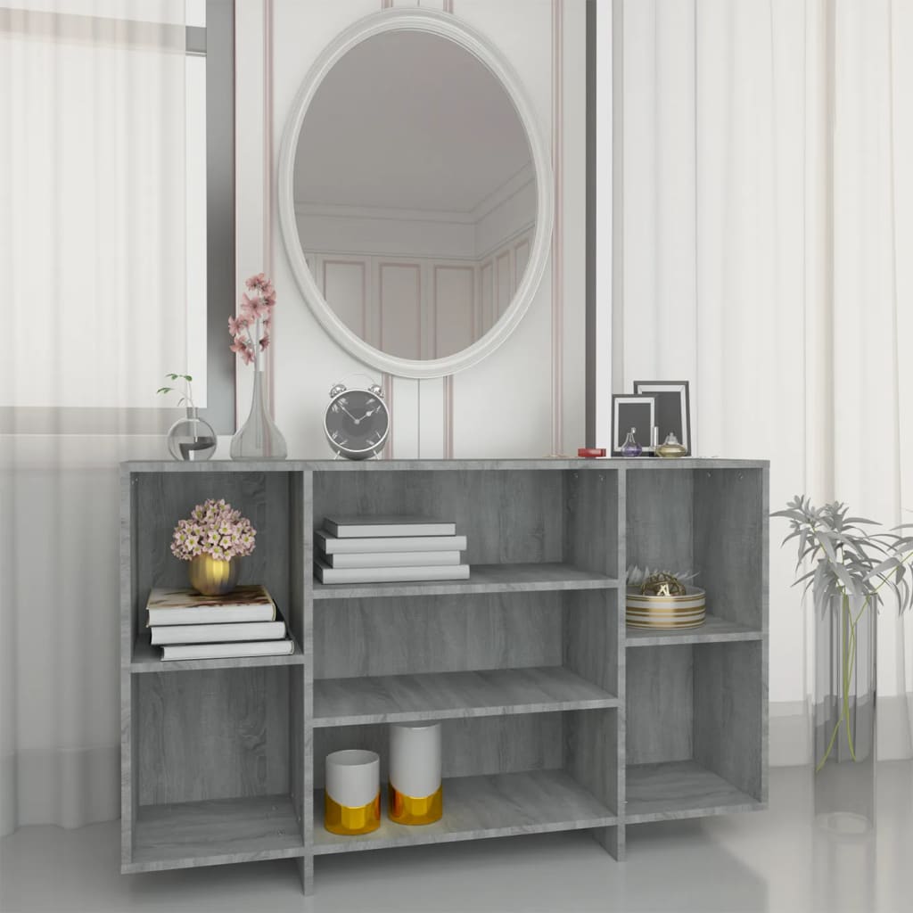 Sideboard Grey Sonoma 120x30x75 cm Engineered Wood - Merkel Designers