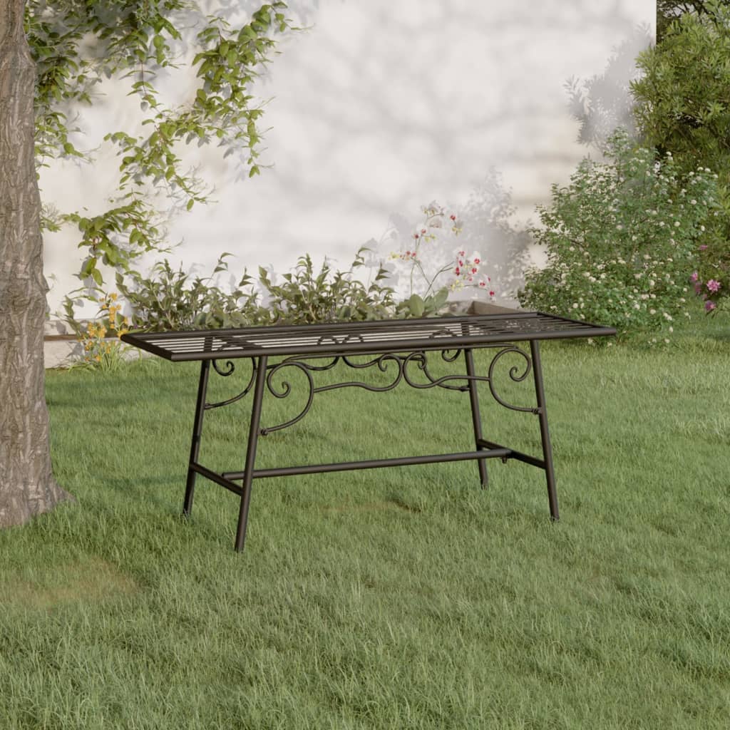 Tree Bench 110 cm Black Steel - Sid & Sam