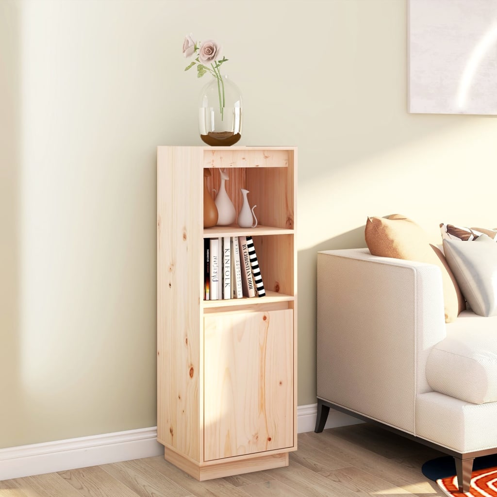 Highboard 37x34x110 cm Solid Wood Pine - Decor Base