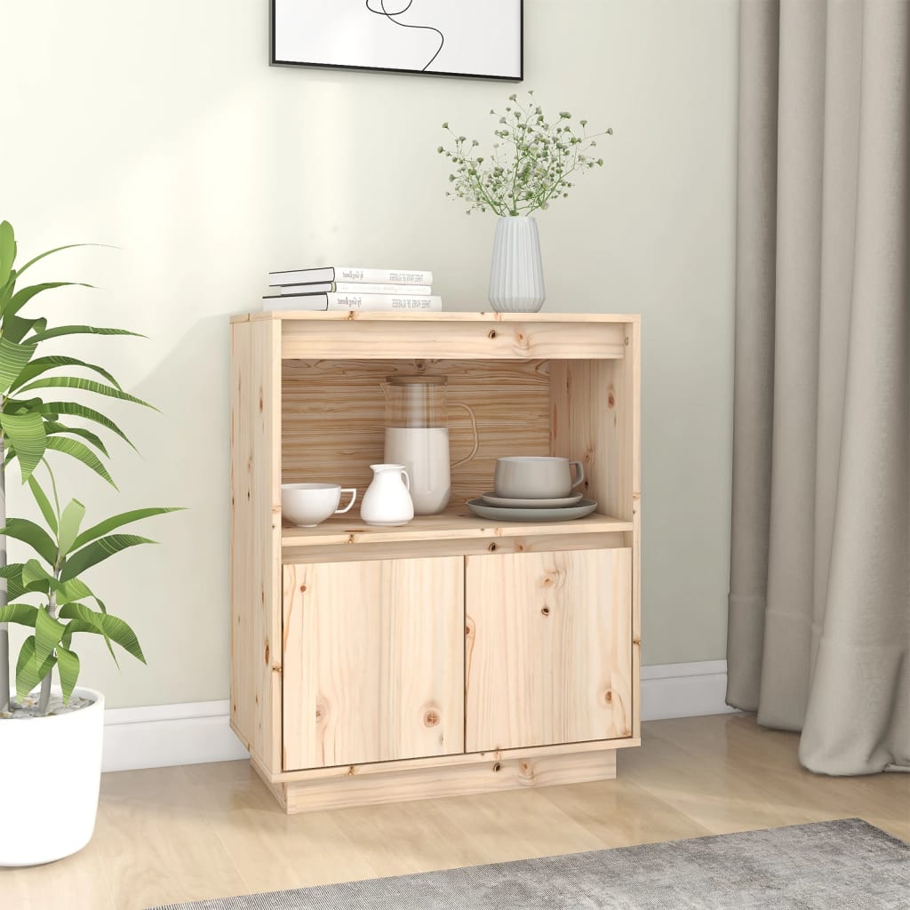 Sideboard 60x34x75 cm Solid Wood Pine - Brittle & Co