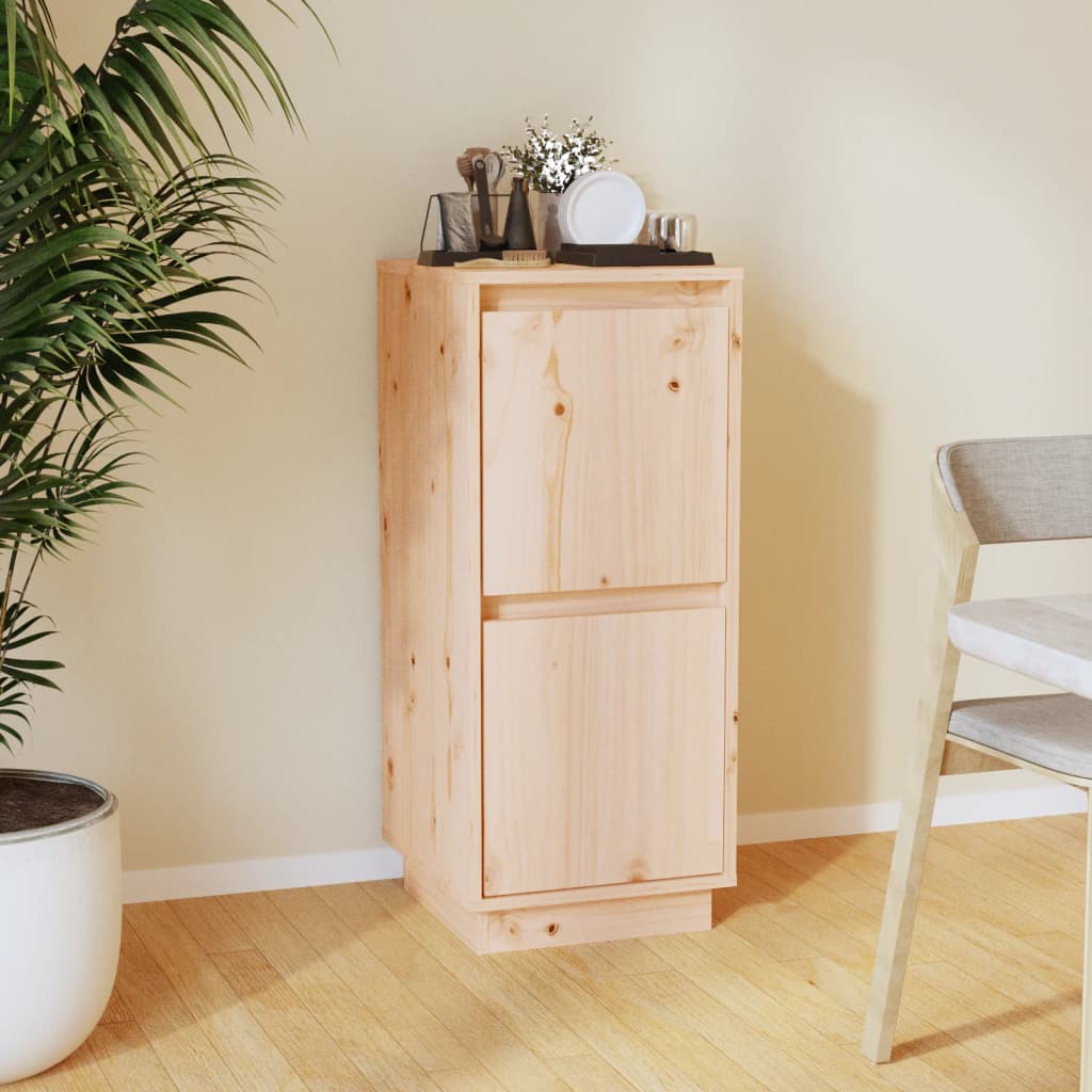Sideboard 31.5x34x75 cm Solid Wood Pine - The Home Maker