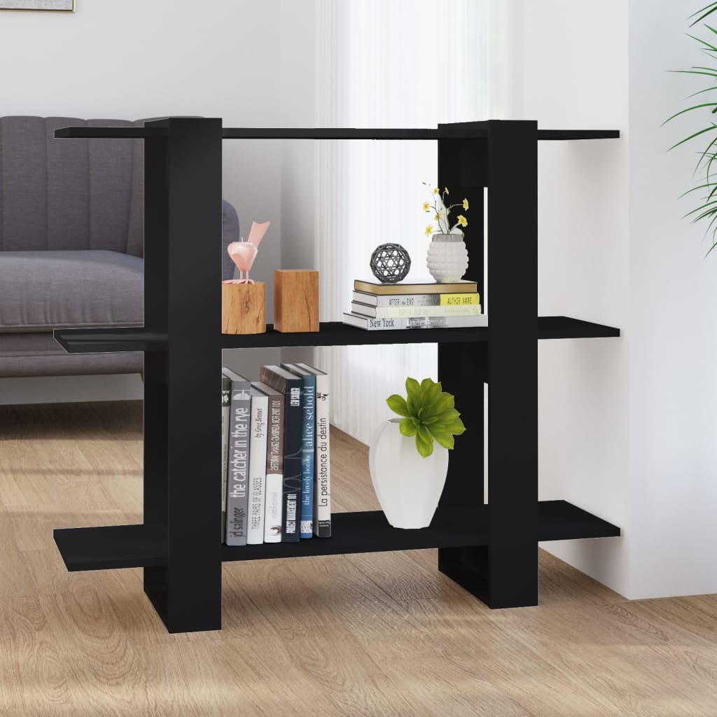 Book Cabinet/Room Divider Black 100x30x87 cm - Discount Dealers