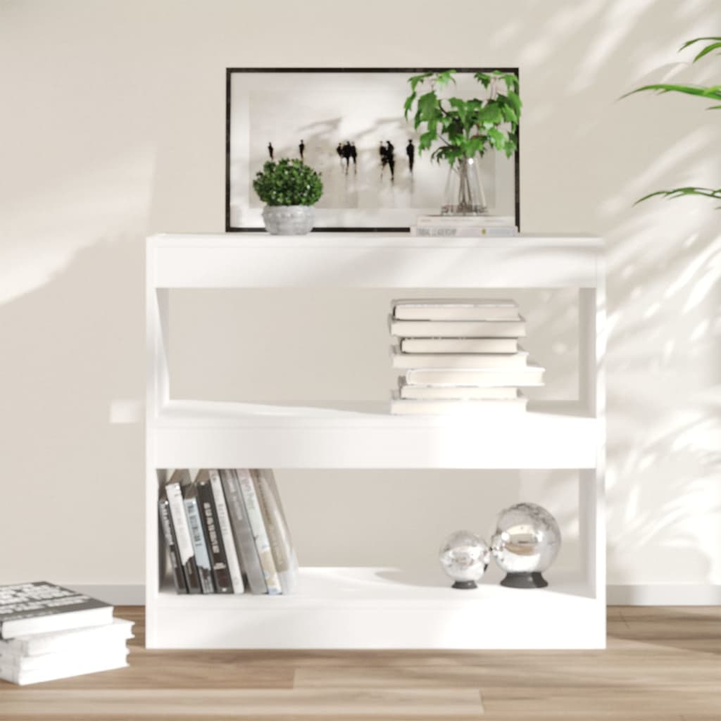 Book Cabinet/Room Divider White 80x30x72 cm - Casper Homes