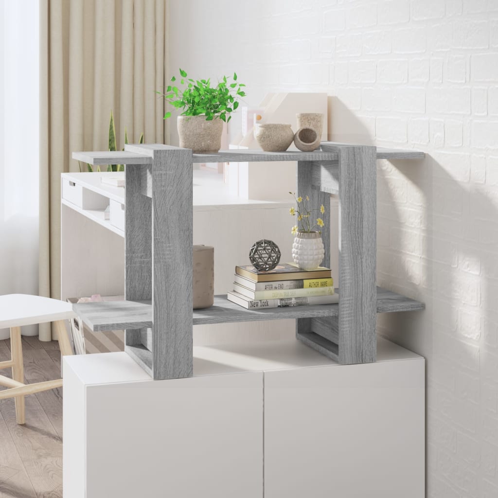 Book Cabinet/Room Divider Grey Sonoma 80x30x51 cm - Merlin Deals