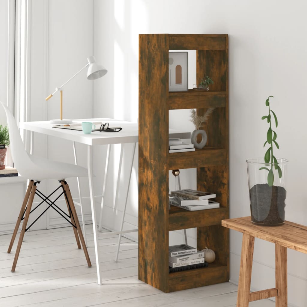 Book Cabinet/Room Divider Smoked Oak 40x30x135 cm - Design Hut