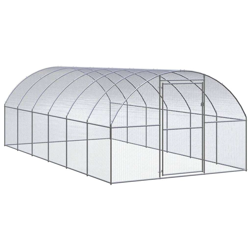 Outdoor Chicken Coop 3x6x2 m Galvanised Steel - Merlin Deals