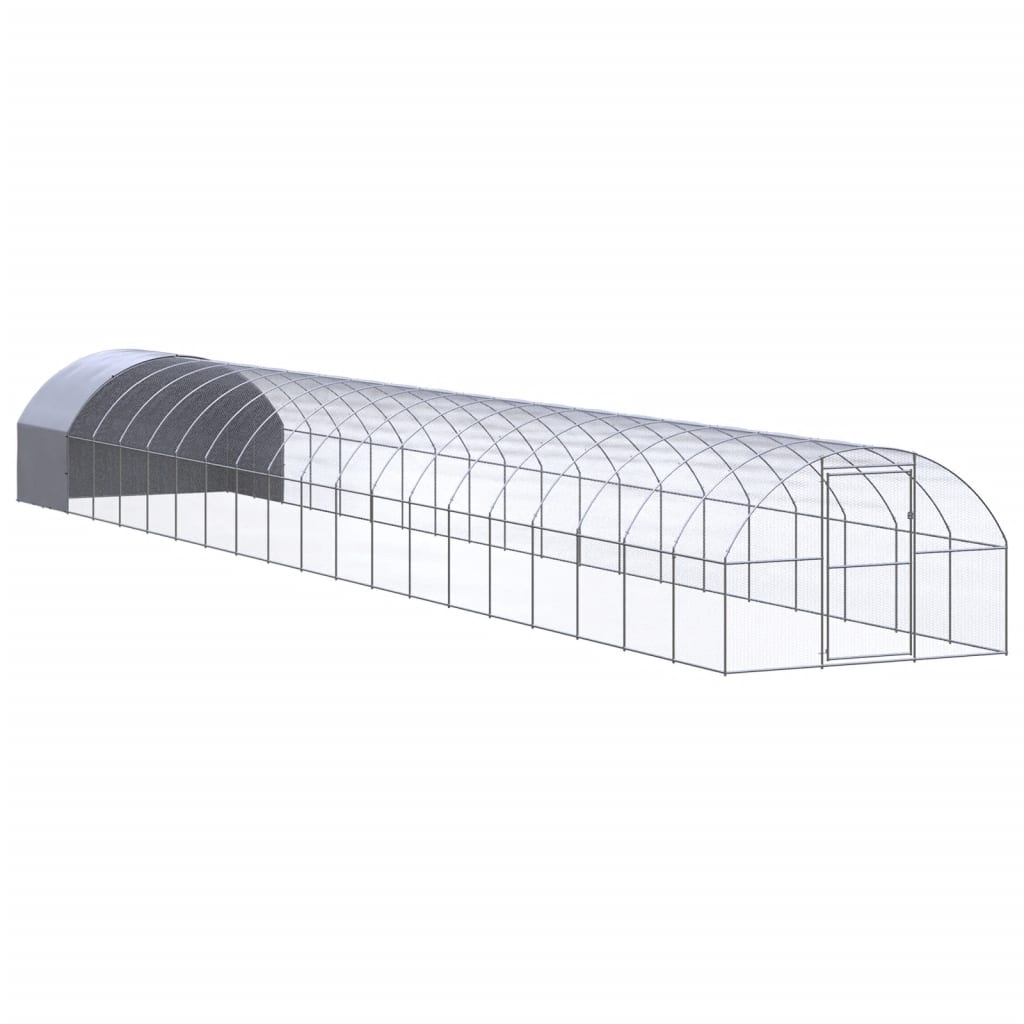 Outdoor Chicken Coop 3x20x2 m Galvanised Steel - R and M Furniture