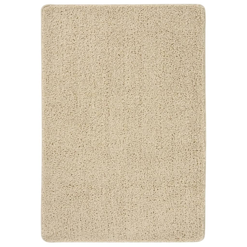 Shaggy Rug Cream 120x170cm Anti Slip - Design Hut