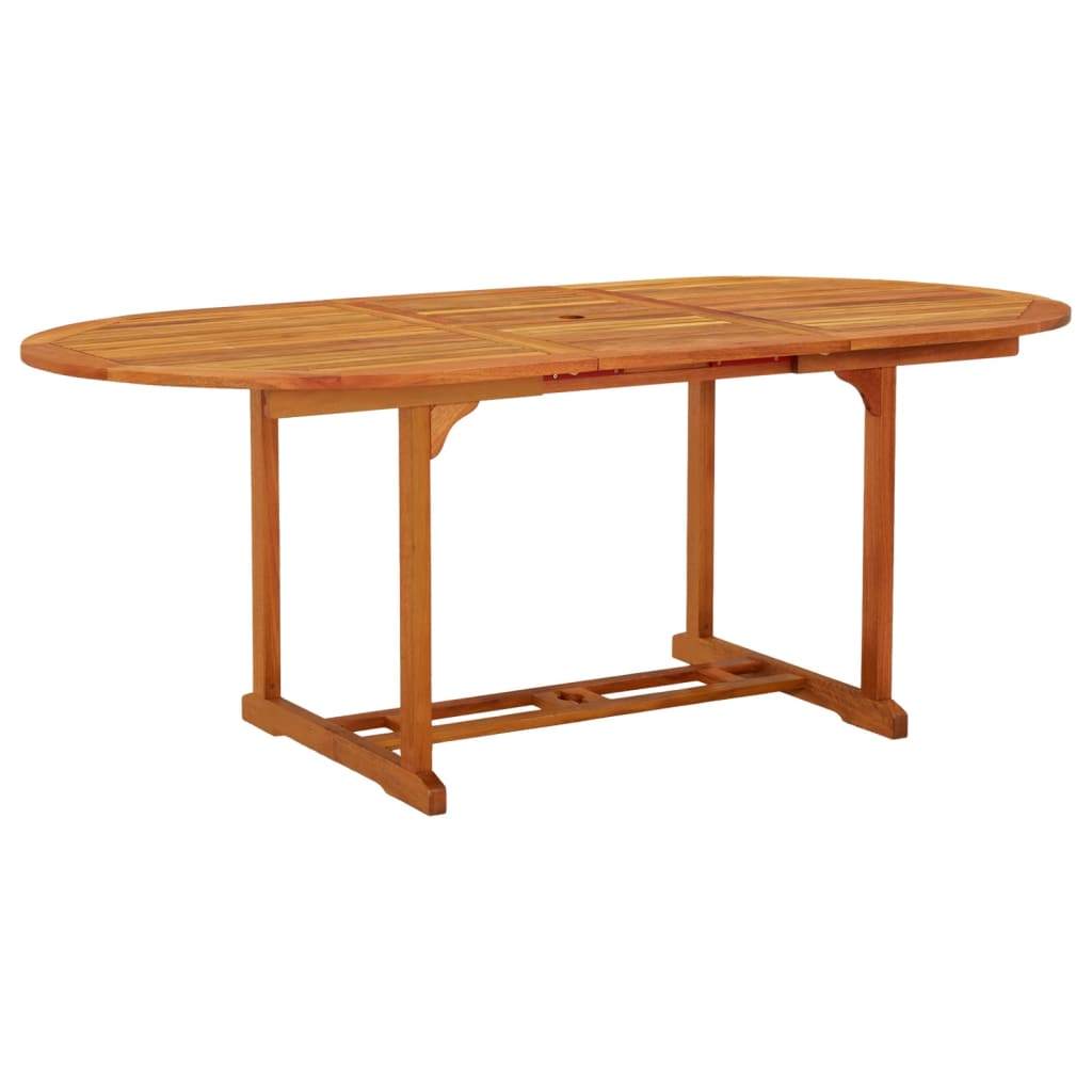 Garden Table 200x100x75 cm Solid Wood Eucalyptus - Brittle & Co