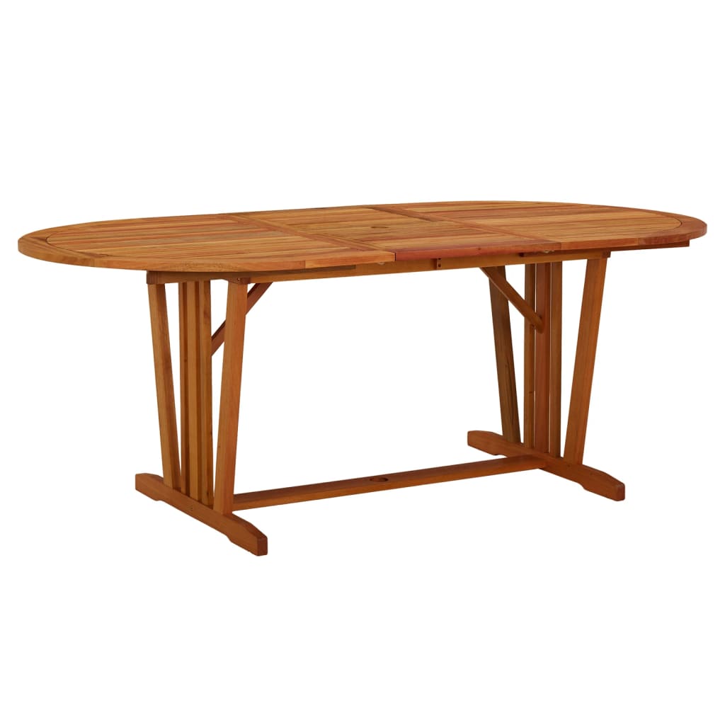 Garden Table 200x100x75 cm Solid Wood Eucalyptus - Style and Chic