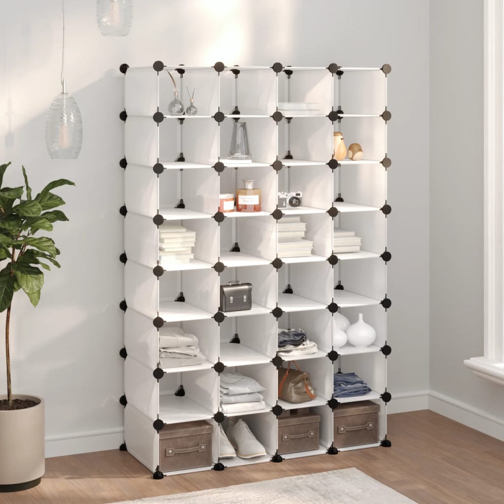 Shoe Rack Transparent 93x36.5x140 cm PP - Sid & Sam