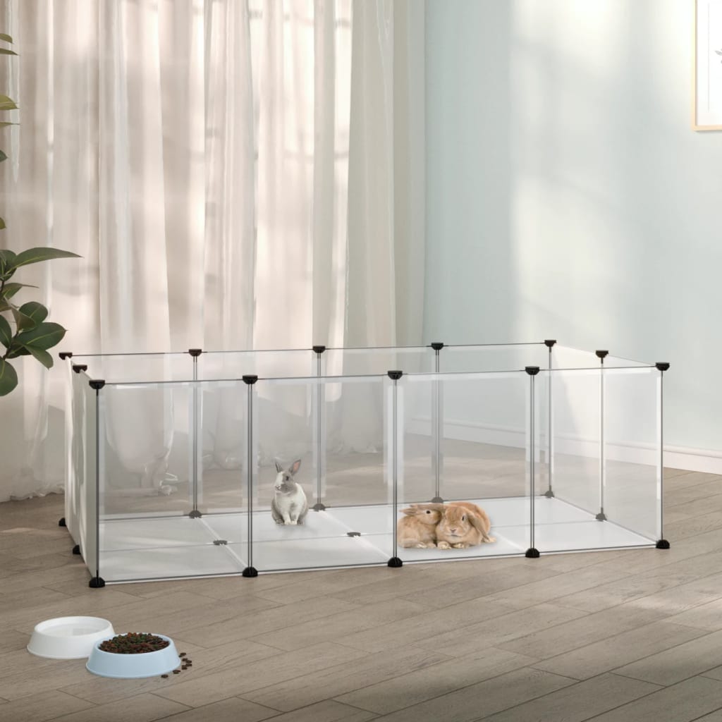 Small Animal Cage Transparent 144x74x46.5 cm PP and Steel - Tyrell & Tyrell