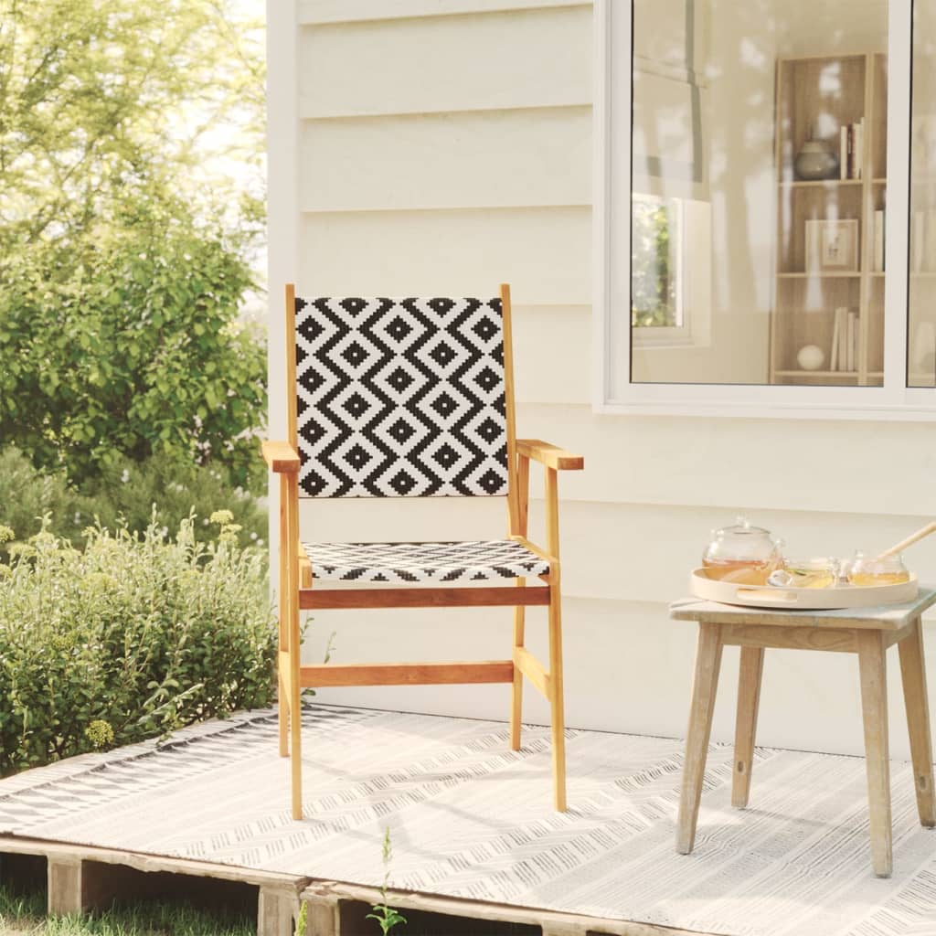 Garden Chairs 6 pcs Solid Acacia Wood - Discount Dealers