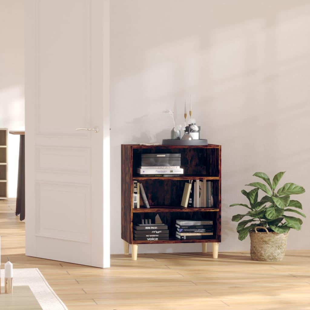 Sideboard Smoked Oak 57x35x70 cm Engineered Wood - Decor Base