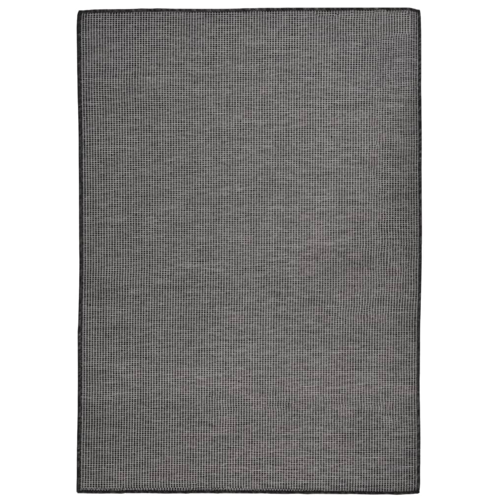 Outdoor Flatweave Rug 140x200 cm Grey - Millennium Furniture