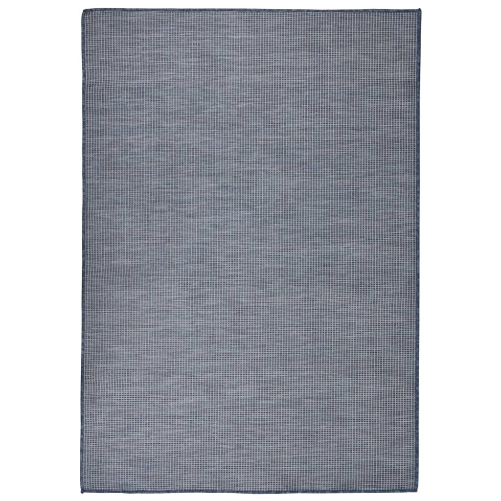 Outdoor Flatweave Rug 160x230 cm Blue - Discount Dealers