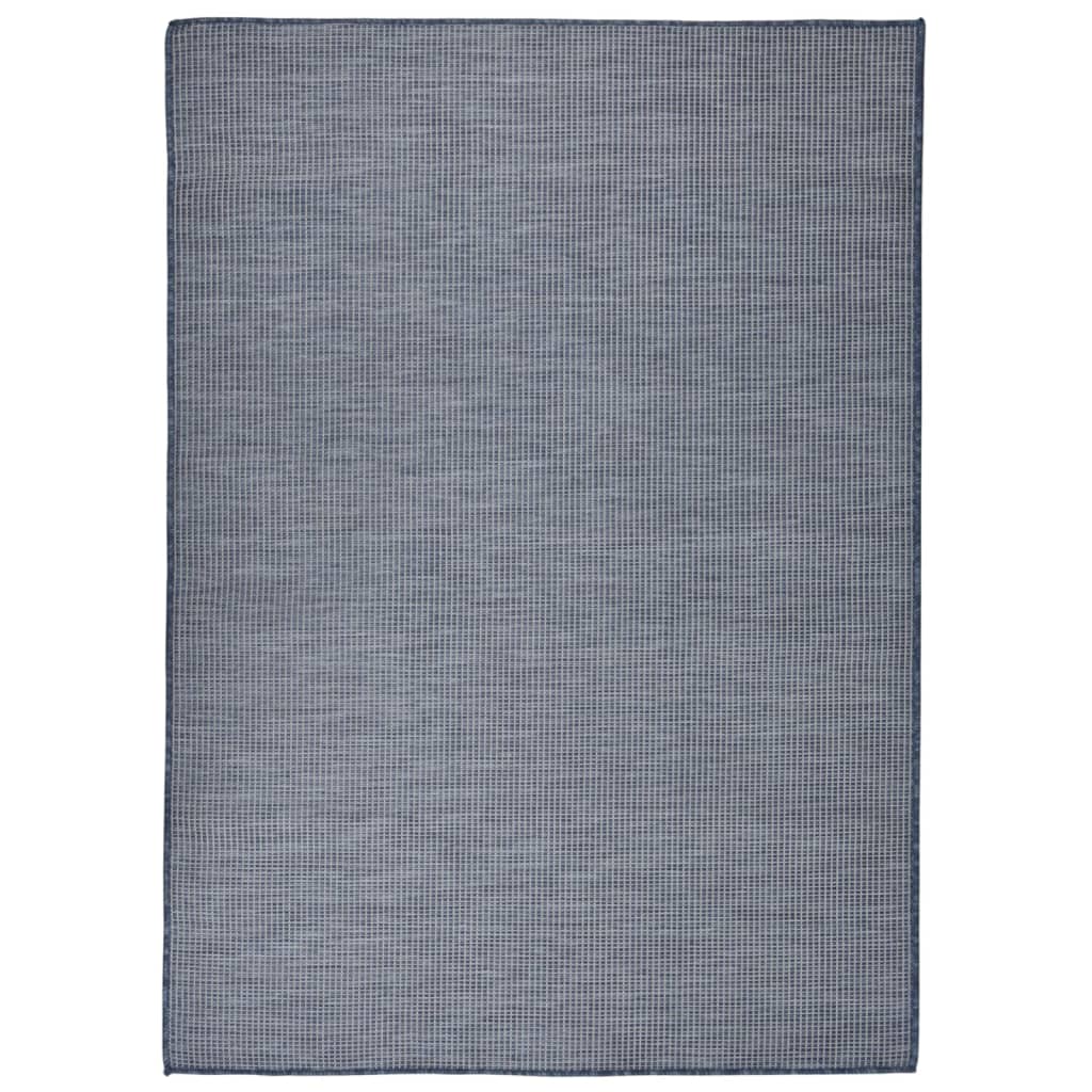 Outdoor Flatweave Rug 200x280 cm Blue - Sid & Sam