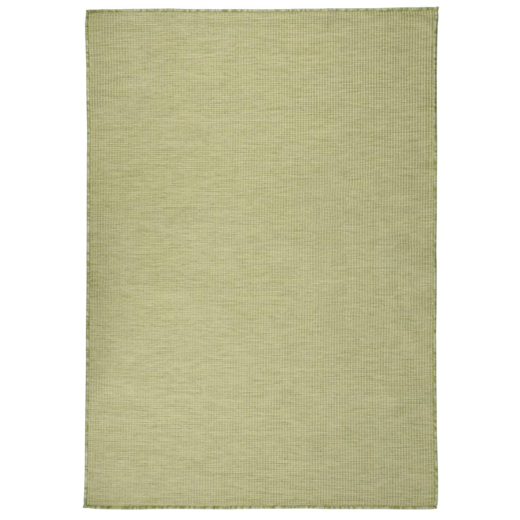 Outdoor Flatweave Rug 160x230 cm Green - Discount Dealers