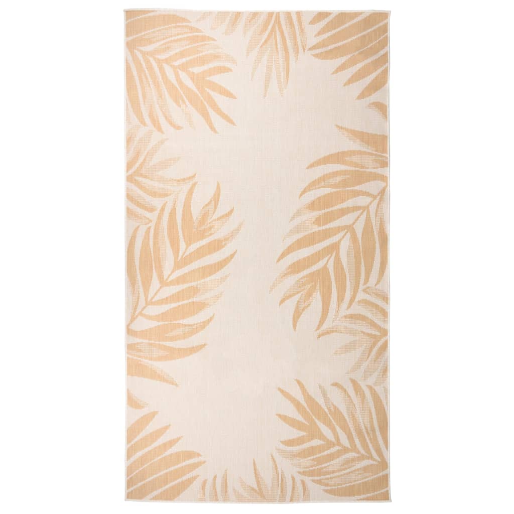 Outdoor Flatweave Rug 80x150 cm Leaf Pattern - Merkel Designers