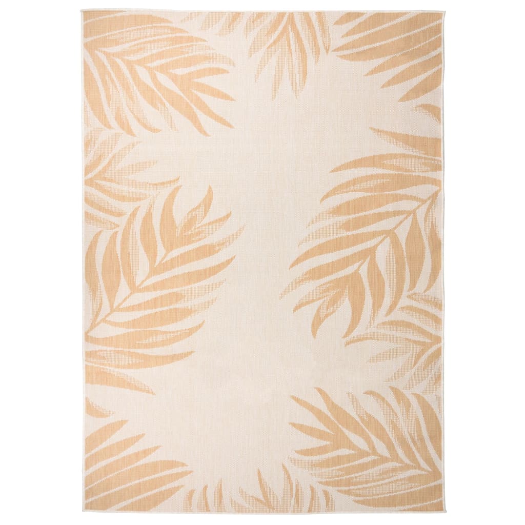 Outdoor Flatweave Rug 200x280 cm Leaf Pattern - Tyrell & Tyrell